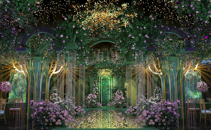 奉贤奇妙森林婚礼堂效果展示
