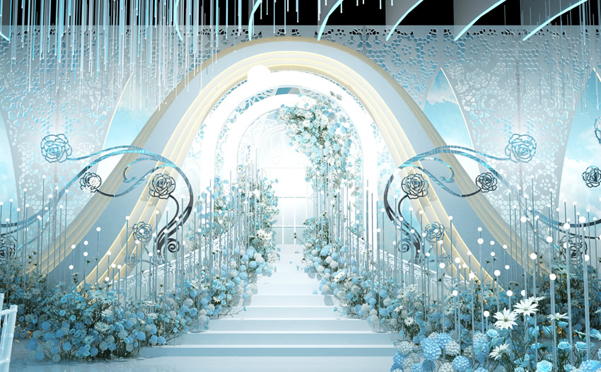 奉贤釡香烙馍村水晶厅效果展示